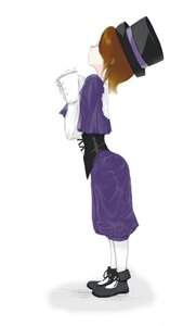 Rating: Safe Score: 0 Tags: 1girl black_footwear bow brown_hair full_body hat hat_ribbon image long_sleeves pantyhose purple_dress shoes short_hair socks solo souseiseki standing striped top_hat vertical_stripes white_legwear User: admin