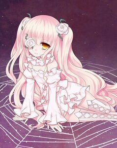 Rating: Safe Score: 0 Tags: 1girl absurdres bad_id bad_pixiv_id boots detached_sleeves dress eve_(elsword) eyepatch flower frilled_dress frills hair_flower hair_ornament highres image kirakishou long_hair looking_at_viewer pink_hair rose rozen_maiden sitting smile solo thigh_boots thighhighs thorns tsukikage_nemu two_side_up very_long_hair white_dress white_flower white_legwear white_rose yellow_eyes zettai_ryouiki User: admin