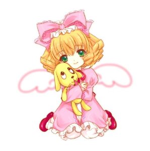 Rating: Safe Score: 0 Tags: 1girl blonde_hair bow dress full_body green_eyes heart heart_of_string hina_ichigo hinaichigo image pink_bow pink_dress shoes short_hair sitting smile solo striped stuffed_animal User: admin
