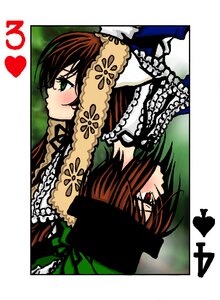 Rating: Safe Score: 0 Tags: 2girls auto_tagged back-to-back blush brown_hair green_eyes hat image lace long_hair multiple_girls pair profile red_eyes siblings sisters souseiseki suiseiseki twins User: admin