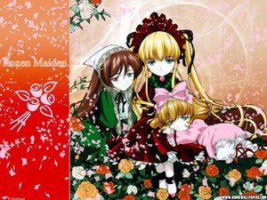 Rating: Safe Score: 0 Tags: 3girls blonde_hair blue_eyes bow bowtie brown_hair dress drill_hair flower frills green_dress hat image long_hair long_sleeves looking_at_viewer multiple multiple_girls pink_bow pink_rose red_dress red_eyes red_rose rose shinku suiseiseki tagme twintails very_long_hair yellow_flower User: admin
