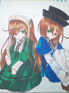 Rating: Safe Score: 0 Tags: 2girls blue_dress brown_hair dress green_dress green_eyes hat head_scarf heterochromia image long_hair long_sleeves looking_at_viewer multiple_girls pair red_eyes siblings sisters souseiseki suiseiseki twins very_long_hair User: admin