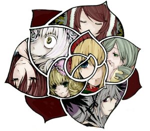 Rating: Safe Score: 0 Tags: 6+girls alice_margatroid blonde_hair blue_eyes closed_eyes green_eyes green_hair hairband hat hina_ichigo image kanaria long_hair multiple multiple_girls red_hair rose shinku short_hair smile souseiseki suigintou suiseiseki tagme User: admin