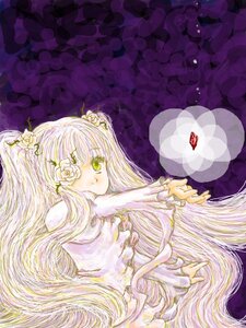 Rating: Safe Score: 0 Tags: 1girl dress fan flower frills hair_flower hair_ornament image kirakishou long_hair rose solo traditional_media two_side_up uchiwa very_long_hair User: admin