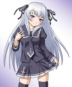 Rating: Safe Score: 0 Tags: 1girl auto_tagged black_legwear black_ribbon blush cowboy_shot hair_ribbon ichikawa_masahiro image long_hair long_sleeves looking_at_viewer miniskirt pleated_skirt ribbon rozen_maiden school_uniform skirt smile solo suigintou thighhighs very_long_hair white_hair zettai_ryouiki User: admin