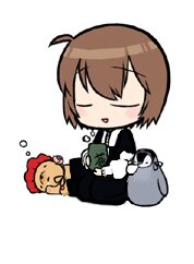 Rating: Safe Score: 0 Tags: 1girl =_= ahoge brown_hair chibi closed_eyes image long_sleeves open_mouth short_hair simple_background sitting sleeping solo souseiseki striped white_background User: admin