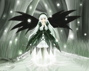 Rating: Safe Score: 0 Tags: 1girl artist_request auto_tagged black_dress black_ribbon black_wings dress forest frills hairband image lolita_hairband long_hair long_sleeves looking_at_viewer nature own_hands_together plant purple_eyes red_eyes river rozen_maiden shore silver_hair snow snowing solo standing standing_on_liquid suigintou tree very_long_hair wading water wings User: admin