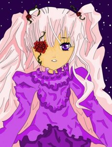 Rating: Safe Score: 0 Tags: 1girl dress flower image kirakishou long_hair purple_dress purple_eyes red_flower red_rose rose sky solo star_(sky) starry_sky twintails upper_body veil User: admin