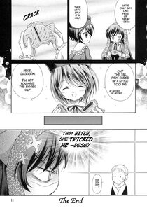 Rating: Safe Score: 0 Tags: 1boy 2girls anger_vein comic doujinshi doujinshi_#104 greyscale image japanese_clothes monochrome multiple multiple_girls short_hair User: admin