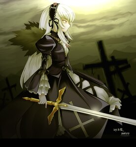 Rating: Safe Score: 0 Tags: 1girl cross dress frills hairband holding holding_sword holding_weapon image long_hair long_sleeves profile puffy_sleeves ribbon solo standing suigintou sword very_long_hair weapon wings User: admin