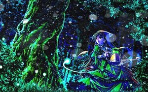 Rating: Safe Score: 0 Tags: 1girl dress holding image long_hair monster_girl sky solo suiseiseki wakasagihime User: admin