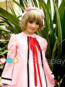 Rating: Safe Score: 0 Tags: 1girl 3d bamboo bamboo_forest bangs blonde_hair blue_eyes forest headphones hinaichigo leaf lips nature plant see-through solo User: admin