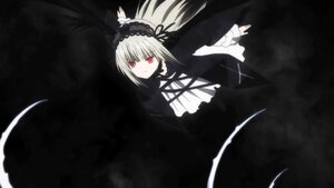 Rating: Safe Score: 0 Tags: 1girl black_ribbon black_wings dress frills hairband image lolita_hairband long_hair long_sleeves looking_at_viewer red_eyes ribbon solo suigintou wings User: admin