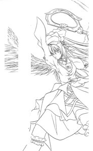 Rating: Safe Score: 0 Tags: 1girl dress greyscale image long_hair monochrome solo suigintou wings User: admin