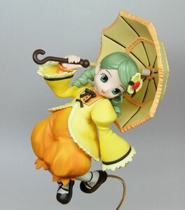 Rating: Safe Score: 0 Tags: 1girl black_footwear doll dress drill_hair full_body green_eyes green_hair holding holding_umbrella kanaria long_sleeves mary_janes parasol rain shoes solo standing twin_drills umbrella white_legwear yellow_dress User: admin