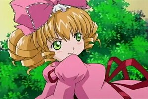 Rating: Safe Score: 0 Tags: 1girl blonde_hair bow day dress grass green_eyes hair_bow hina_ichigo hinaichigo image long_sleeves looking_at_viewer nature outdoors pink_bow pink_dress puffy_sleeves short_hair solo tree upper_body User: admin