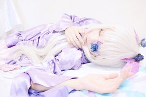 Rating: Safe Score: 0 Tags: 1girl blue_butterfly blurry blurry_foreground bug butterfly closed_eyes depth_of_field dress flower insect long_hair long_sleeves multiple_cosplay tagme User: admin