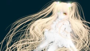 Rating: Safe Score: 0 Tags: 1girl bangs blonde_hair floating_hair flower hair_flower hair_ornament image kirakishou long_hair looking_at_viewer simple_background solo very_long_hair yellow_eyes User: admin
