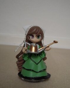Rating: Safe Score: 0 Tags: 1girl brown_hair doll dress green_dress heterochromia holding long_hair long_sleeves solo standing suiseiseki very_long_hair User: admin