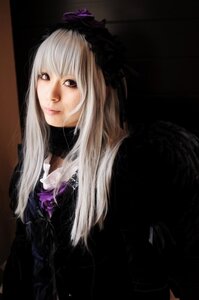 Rating: Safe Score: 0 Tags: 1girl bangs black_background black_theme closed_mouth dress gothic_lolita lips lolita_fashion long_hair long_sleeves looking_at_viewer realistic solo suigintou upper_body User: admin