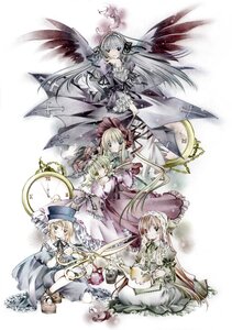Rating: Safe Score: 0 Tags: 5girls black_wings blonde_hair blue_eyes bow brown_hair cross dress drill_hair everyone feathers green_eyes greyscale hat heterochromia hina_ichigo hug image latin_cross long_hair long_sleeves looking_at_viewer monochrome moo_(umineko) multiple multiple_girls photoshop_(medium) pocket_watch rozen_maiden scissors shinku short_hair siblings silver_hair sisters sitting souseiseki suigintou suiseiseki tagme twins very_long_hair watch watering_can wings User: admin