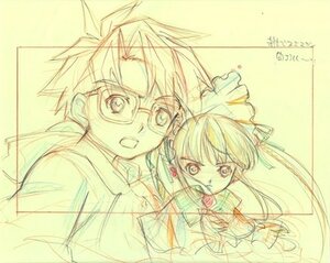 Rating: Safe Score: 0 Tags: 1boy 1girl glasses image long_sleeves looking_at_viewer maid_headdress monochrome shinku simple_background sketch solo upper_body User: admin