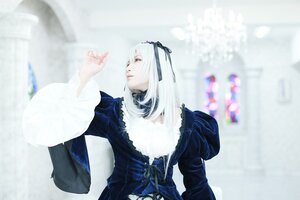 Rating: Safe Score: 0 Tags: 1girl 3d bangs black_dress blurry blurry_background blurry_foreground depth_of_field dress frills gothic_lolita hairband juliet_sleeves lolita_fashion long_sleeves photo puffy_sleeves ribbon solo suigintou upper_body white_hair User: admin