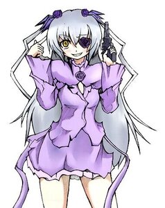 Rating: Safe Score: 0 Tags: 1girl barasuishou dress eyepatch flower frills grin gun handgun image long_hair long_sleeves purple_dress purple_flower purple_rose purple_skirt rose skirt smile solo suigintou very_long_hair weapon yellow_eyes User: admin