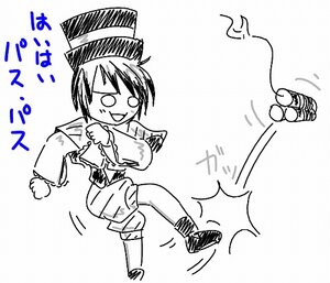 Rating: Safe Score: 0 Tags: 1girl greyscale hat image monochrome mononobe_no_futo open_mouth short_hair solo souseiseki tate_eboshi User: admin