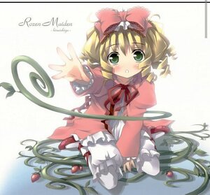 Rating: Safe Score: 0 Tags: 1girl blonde_hair bloomers blush bow dress frills fruit full_body green_eyes hina_ichigo hinaichigo image long_sleeves looking_at_viewer pink_bow plant red_dress short_hair solo underwear vines User: admin