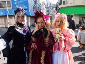Rating: Safe Score: 0 Tags: 91076 blonde_hair city hat long_hair multiple_boys multiple_cosplay multiple_girls photo smile tagme User: admin