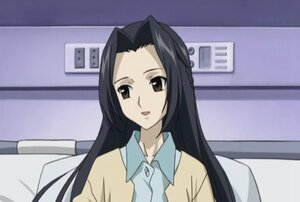 Rating: Safe Score: 0 Tags: 1girl :d black_hair collarbone collared_shirt human image indoors kakizaki_megu long_hair looking_at_viewer screenshot shirt smile solo upper_body User: admin