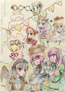 Rating: Safe Score: 0 Tags: 6+girls blonde_hair blue_eyes bonnet bow dress flower food frills fruit green_eyes hairband hat head_scarf heterochromia hina_ichigo image kanaria long_hair long_sleeves multiple multiple_girls open_mouth pink_bow pink_hair red_eyes shinku short_hair smile souseiseki strawberry suigintou suiseiseki tagme wings User: admin