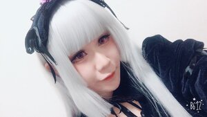 Rating: Safe Score: 0 Tags: 1girl artist_name bangs blunt_bangs closed_mouth eyelashes fur_trim lips long_hair looking_at_viewer portrait purple_eyes signature solo suigintou white_hair User: admin