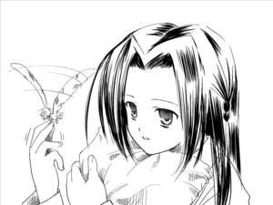 Rating: Safe Score: 0 Tags: 1girl bird blush greyscale human image kakizaki_megu long_hair monochrome smile solo upper_body User: admin