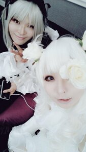 Rating: Safe Score: 0 Tags: bangs cellphone closed_mouth lips looking_at_viewer multiple_cosplay nail_polish one_eye_closed phone smile tagme white_hair User: admin