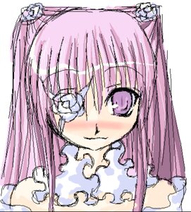 Rating: Safe Score: 0 Tags: 1girl blush flower image kirakishou long_hair oekaki pink_hair rose simple_background solo upper_body User: admin