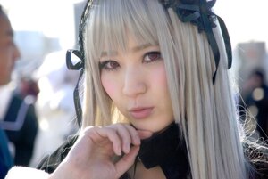 Rating: Safe Score: 0 Tags: 1girl 3d bangs black_hairband black_ribbon blurry blurry_foreground closed_mouth depth_of_field hairband lips long_hair looking_at_viewer photo portrait red_eyes ribbon solo suigintou User: admin