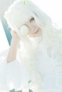 Rating: Safe Score: 0 Tags: 1girl bangs blurry closed_mouth eyelashes kirakishou lips long_hair looking_at_viewer solo white_hair User: admin