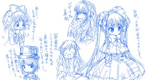Rating: Safe Score: 0 Tags: blue_theme image long_hair monochrome multiple multiple_girls short_hair sketch smile tachibana_arisu tagme User: admin