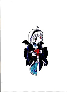 Rating: Safe Score: 0 Tags: 1girl ahoge image long_sleeves looking_at_viewer monochrome red_eyes simple_background smile solo suigintou white_background wings User: admin
