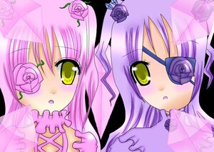 Rating: Safe Score: 0 Tags: 2girls :o barasuishou blue_flower blue_rose blush choker eyepatch flower frills image kirakishou long_hair multiple_girls pair pink_flower pink_rose purple_flower purple_hair purple_rose rose siblings sisters thorns white_rose yellow_eyes yellow_rose User: admin