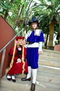 Rating: Safe Score: 0 Tags: 3girls 91076 blonde_hair blue_dress closed_eyes dress hat long_hair long_sleeves mary_janes multiple_cosplay multiple_girls shoes standing tagme white_legwear User: admin