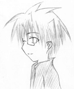 Rating: Safe Score: 0 Tags: 1boy greyscale human looking_at_viewer monochrome sakurada_jun simple_background solo white_background User: admin