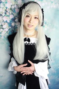 Rating: Safe Score: 0 Tags: 1girl 3d flower gothic_lolita lace lips lolita_fashion long_hair long_sleeves looking_at_viewer necklace red_eyes solo suigintou white_hair User: admin