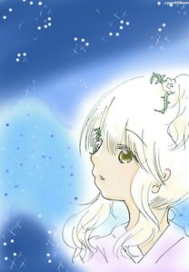 Rating: Safe Score: 0 Tags: 1girl bangs bird blush earrings eyebrows_visible_through_hair image jewelry kirakishou long_hair profile sky solo sparkle white_hair User: admin