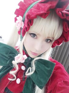 Rating: Safe Score: 0 Tags: 1girl auto_tagged bangs bonnet bow closed_mouth flower lips long_hair looking_at_viewer shinku solo traditional_media upper_body User: admin