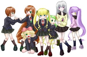 Rating: Safe Score: 0 Tags: 6+girls blazer blonde_hair bow brown_hair everyone green_eyes hair_ornament heterochromia hina_ichigo image kanaria kirakishou kneehighs long_hair long_sleeves multiple multiple_girls naruse_mamoru necktie one_eye_closed photoshop_(medium) pink_bow plaid pleated_skirt purple_eyes purple_hair ribbon rozen_maiden school_uniform shinku short_hair siblings sisters skirt smile souseiseki suigintou suiseiseki sweater tagme thighhighs traumend twins twintails yellow_eyes User: admin