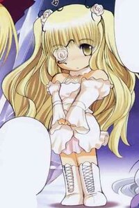 Rating: Safe Score: 0 Tags: 1girl bangs bare_shoulders blonde_hair boots dress flower frills image kirakishou long_hair rose solo thighhighs very_long_hair white_dress white_footwear User: admin