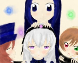 Rating: Safe Score: 0 Tags: 5girls blue_eyes blurry blush brown_hair closed_eyes depth_of_field green_eyes hat heterochromia image long_hair multiple multiple_girls purple_eyes red_eyes red_hair short_hair smile souseiseki suigintou suiseiseki tagme User: admin